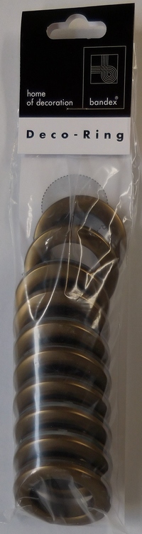 Gordijn Deco-ringen 35.5 mm-55 mm, Antiekbrons